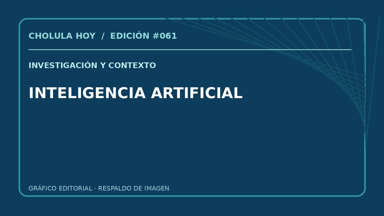 Gráfico editorial de tecnología utilizado como recurso temático, no documental