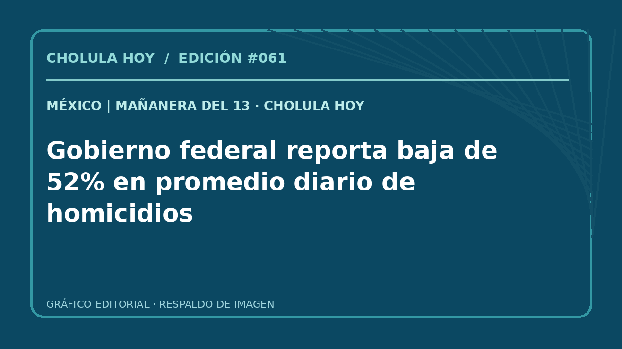 Gráfico editorial de archivo sobre la conferencia presidencial. No es fotografía de la sesión del 14 de octubre.