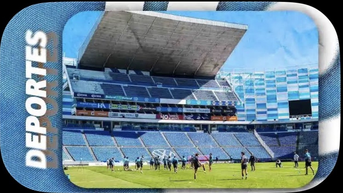 Jugadores del Club Puebla en entrenamiento en su estadio; fotografía de archivo, no corresponde al partido contra Tijuana del 16 de octubre.