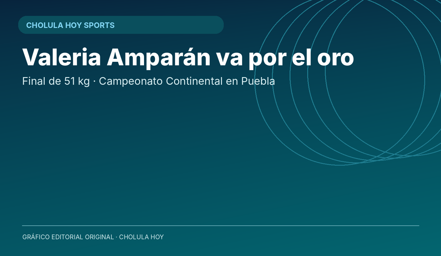 Gráfico original sobre la final de Valeria Amparán, no fotografía del combate