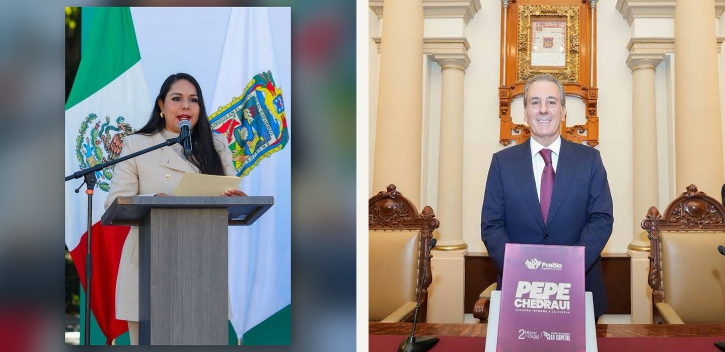 Fotografías de archivo de Tonantzin Fernández y Pepe Chedraui en actos separados; no acreditan candidatura ni negociación política.