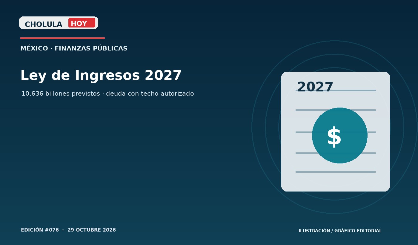 Ley de Ingresos 2027 — ilustración editorial original