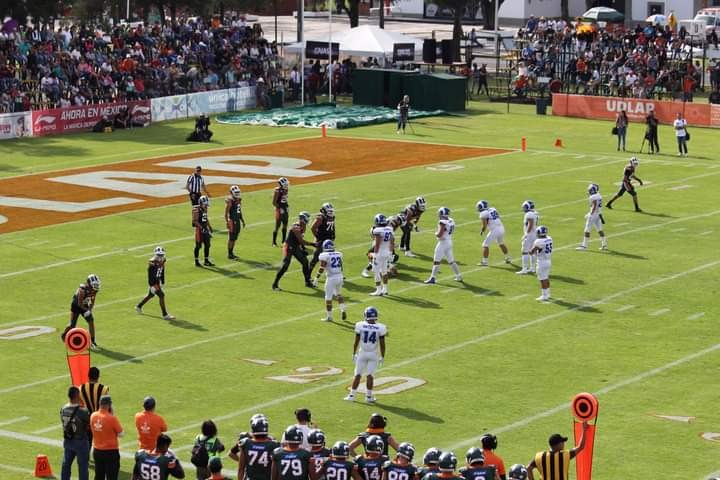 Partido de Aztecas UDLAP en el Templo del Dolor en 2022. Imagen de archivo, no del encuentro en Monterrey.