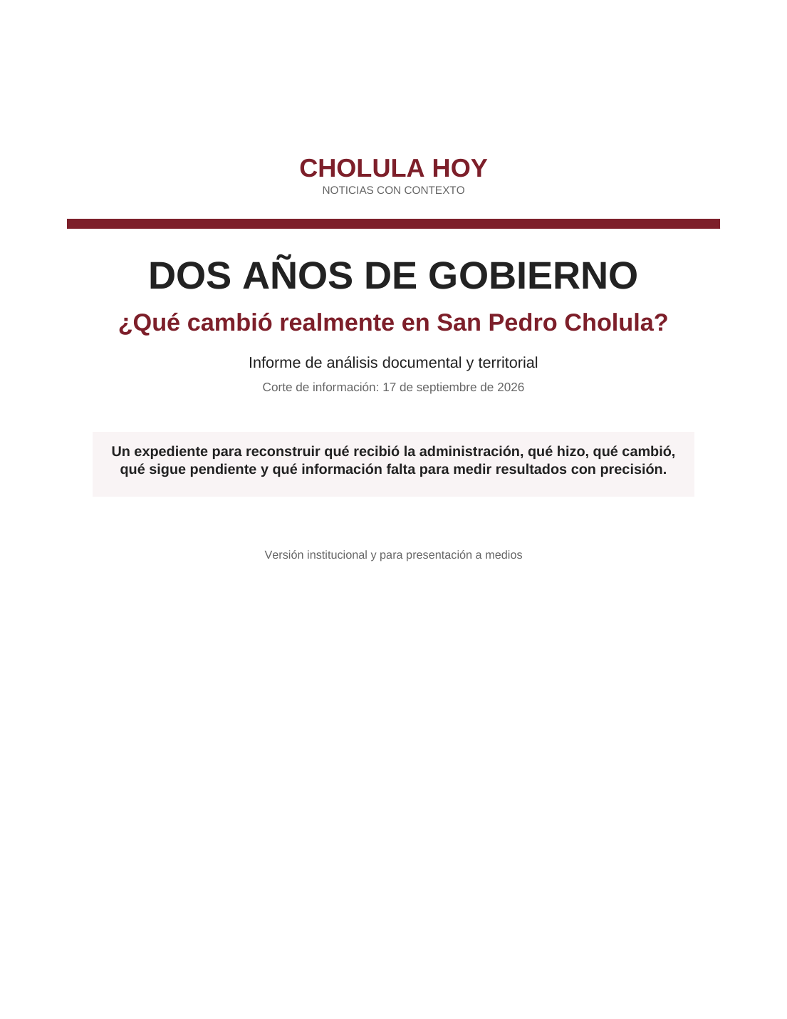 Imagen de contexto sobre: Dos años de gobierno: investigación para contrastar el Segundo Informe