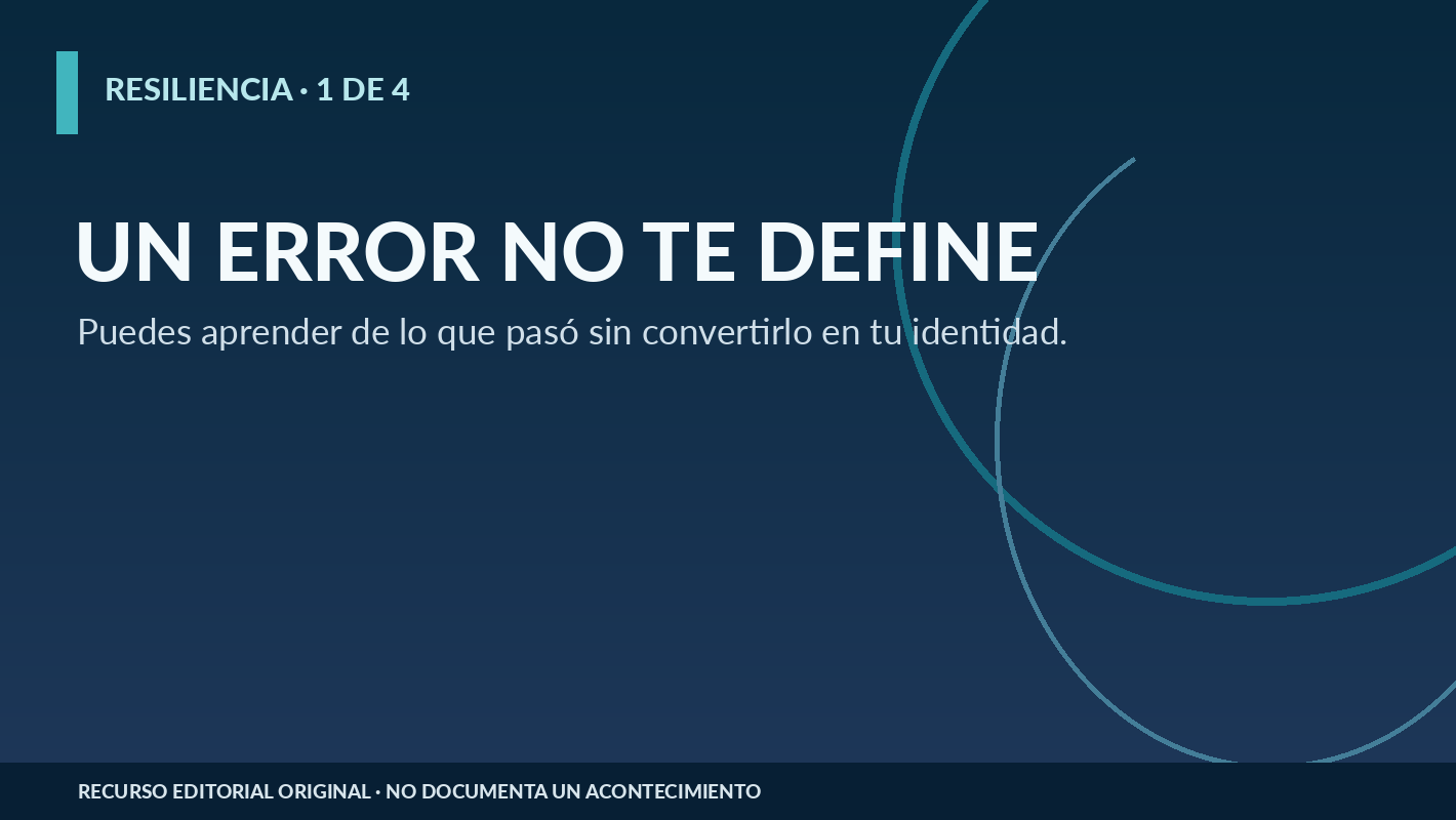 Comparación editorial del aprendizaje después de un error frente a identificar un fallo con el valor personal.